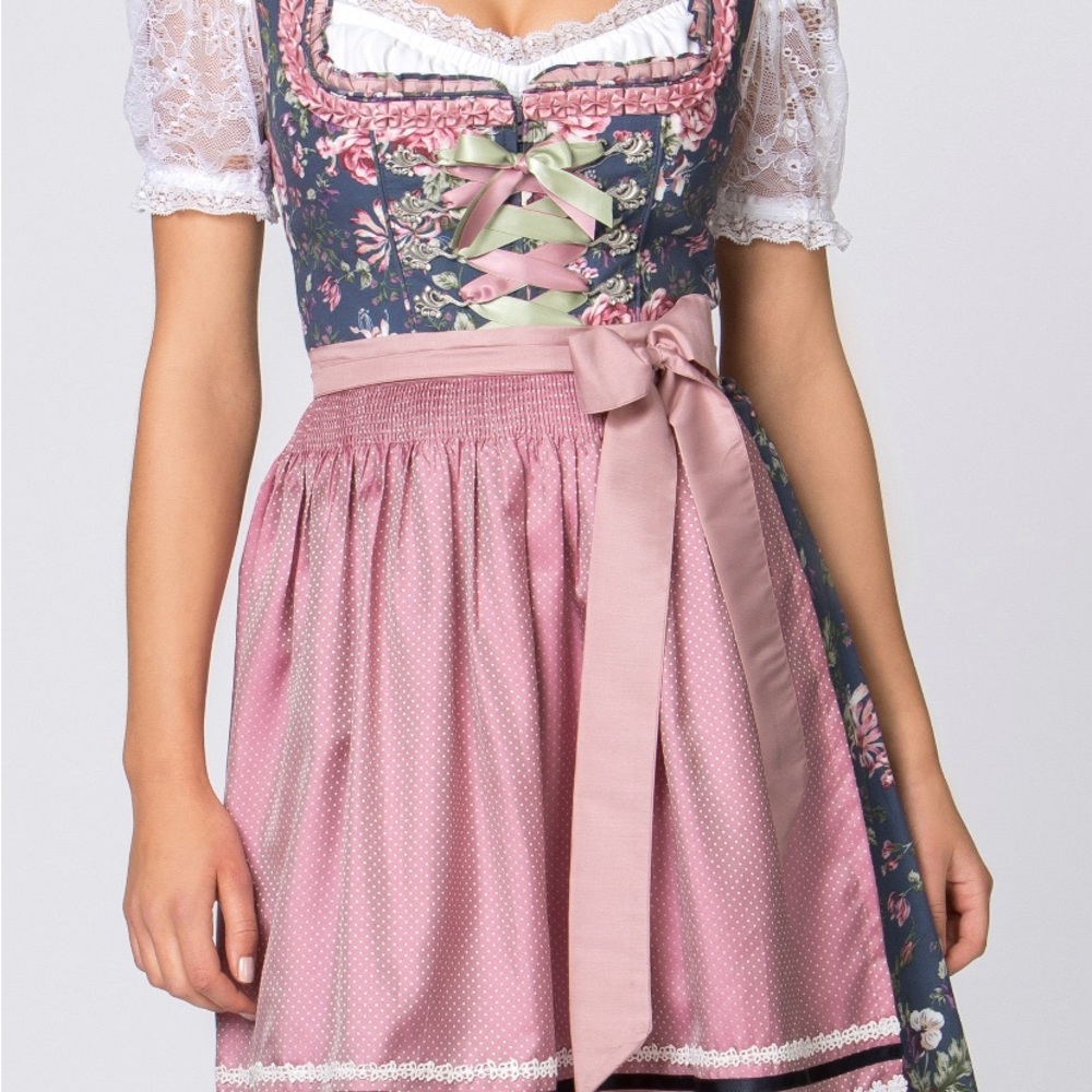 Dirndl dress with Apron - no undershirt - ordered from Germany